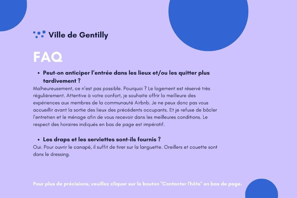 Cosy Au Calme, Proche De Paris Et Du Rer B Apartment Gentilly